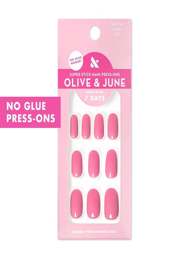 أظافر لاصقة كلاسيكية من Olive & June | قصيرة، مستديرة | لا حاجة للغراء | 32 ظفرًا لاصقًا بـ 16 مقاسًا | لاصقات غير سامة | سهلة التركيب والإزالة، لا تسبب ضررًا | تدوم حتى 7 أيام | لون التوفي | وردي فاتح - Image 2